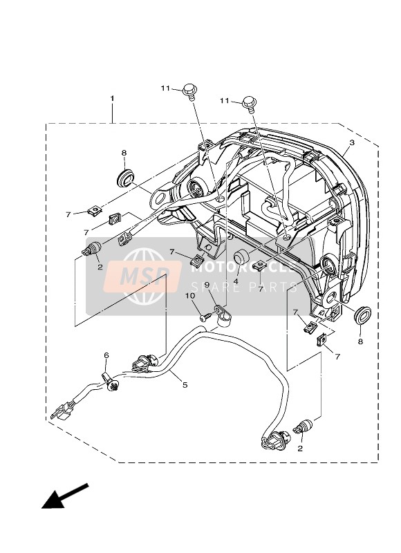 2CMH454J0000, Clamp,  Cord, Yamaha, 2